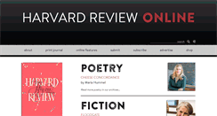 Desktop Screenshot of harvardreview.org